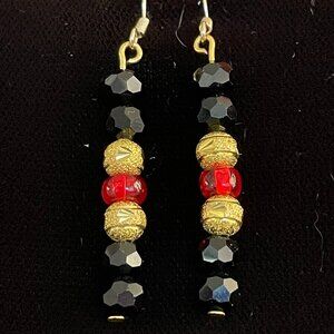 3/$17 Vibrant Beaded Dangle Pierced Earrings Party